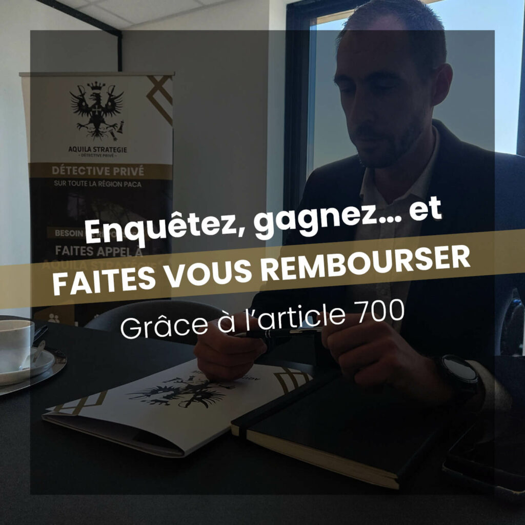 visuel pour l'article 700 du détective privé paris